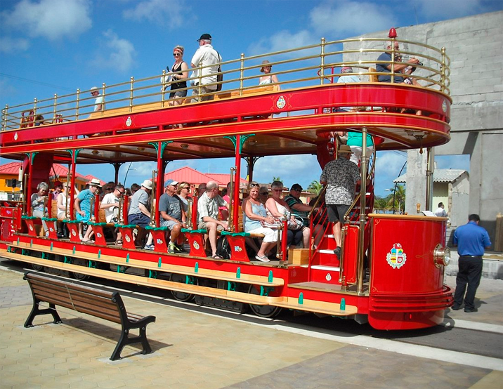 Take a streetcar ride in Aruba